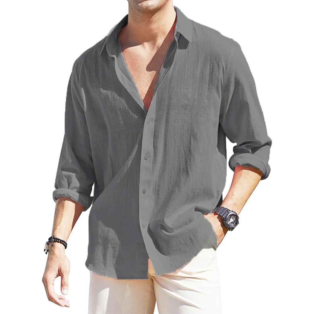 Men's Linen Long Sleeve