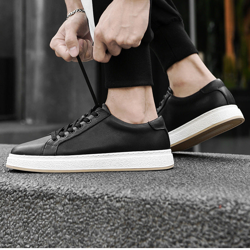 Leather Platform Sneakers