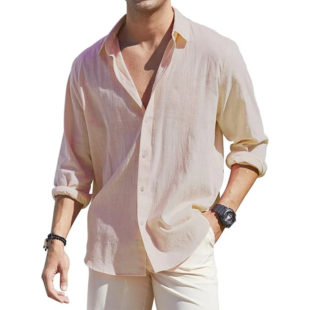 Men's Linen Long Sleeve