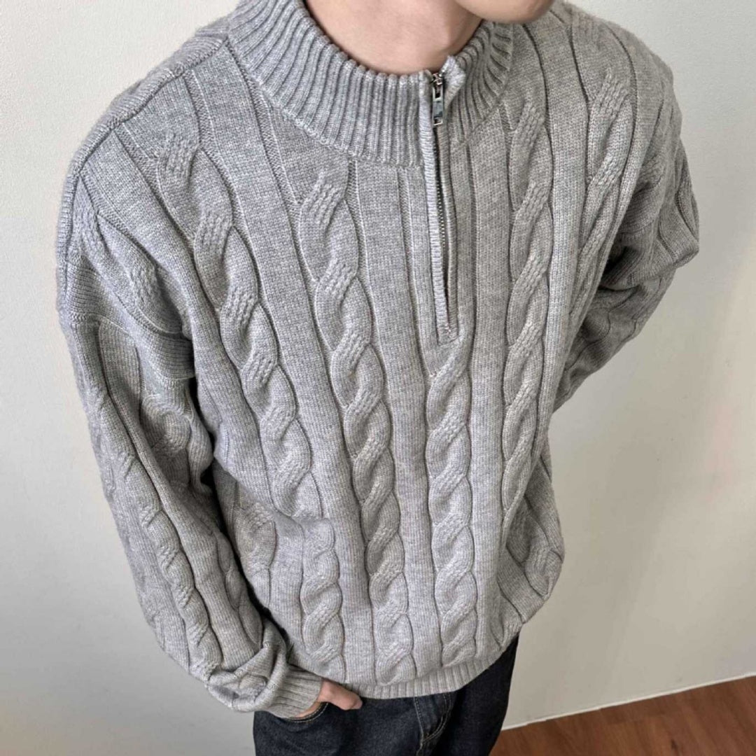 Loose Half Zip Sweater