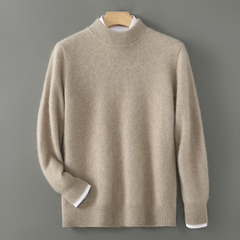 Men's Loose Fuzzy Turtleneck